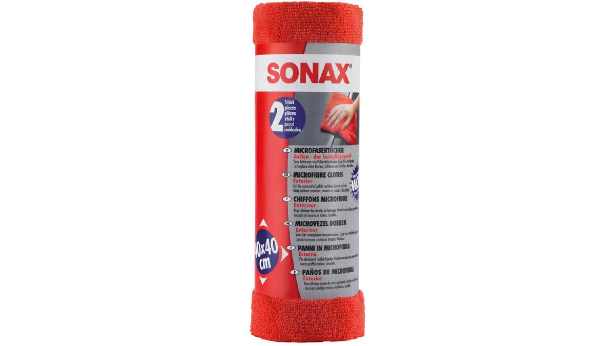 Sonax+416.241+Lavette+microfibres+ext%C3%A9rieur+2+pcs